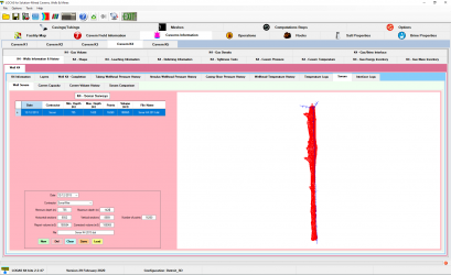 Sonar-survey database for a given cavern